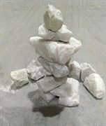 Камень для бани кварц белый колотый Камень для бани кварц белый колотый