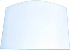 Стекло 385*330/250 мм 4мм, Арка для Печи и Камина (огнеупорное) Прозрачное 9419